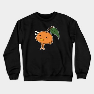 Kawaii Cute Tangerine fruit Crewneck Sweatshirt